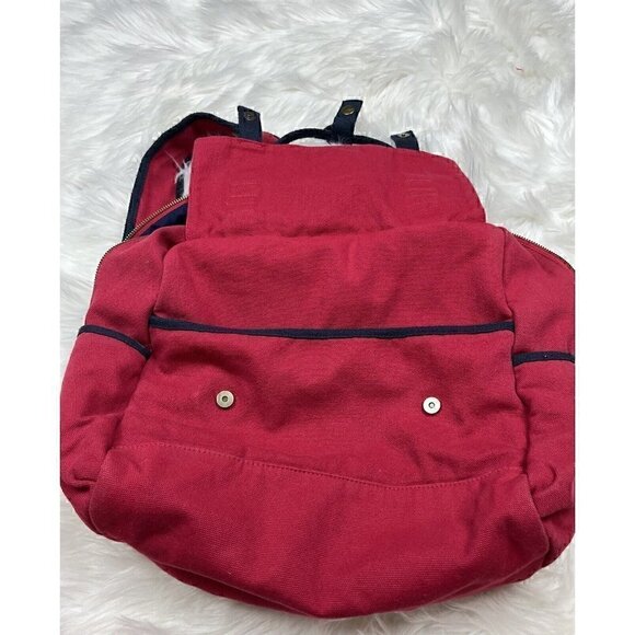 FEED Cotton Canvas Backpack Book Bag Red Navy Target Collaboration - Picture 7 of 12